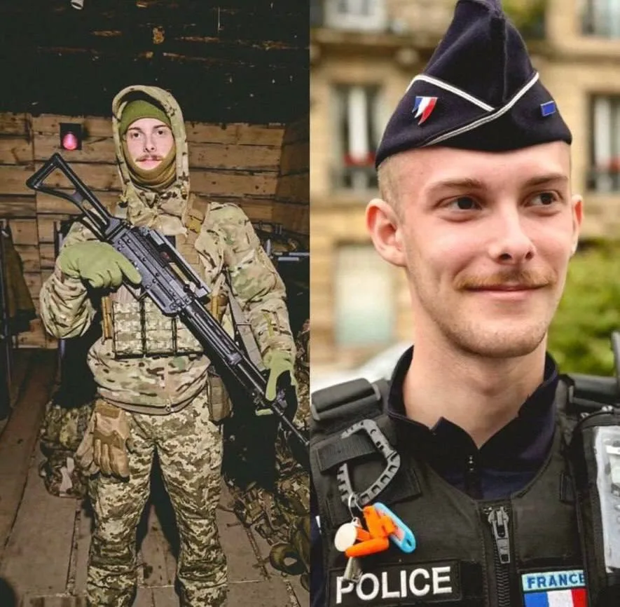 🇫🇷🐽 Нечто глистовидное на фото - французский наёмник Эрик Курсье