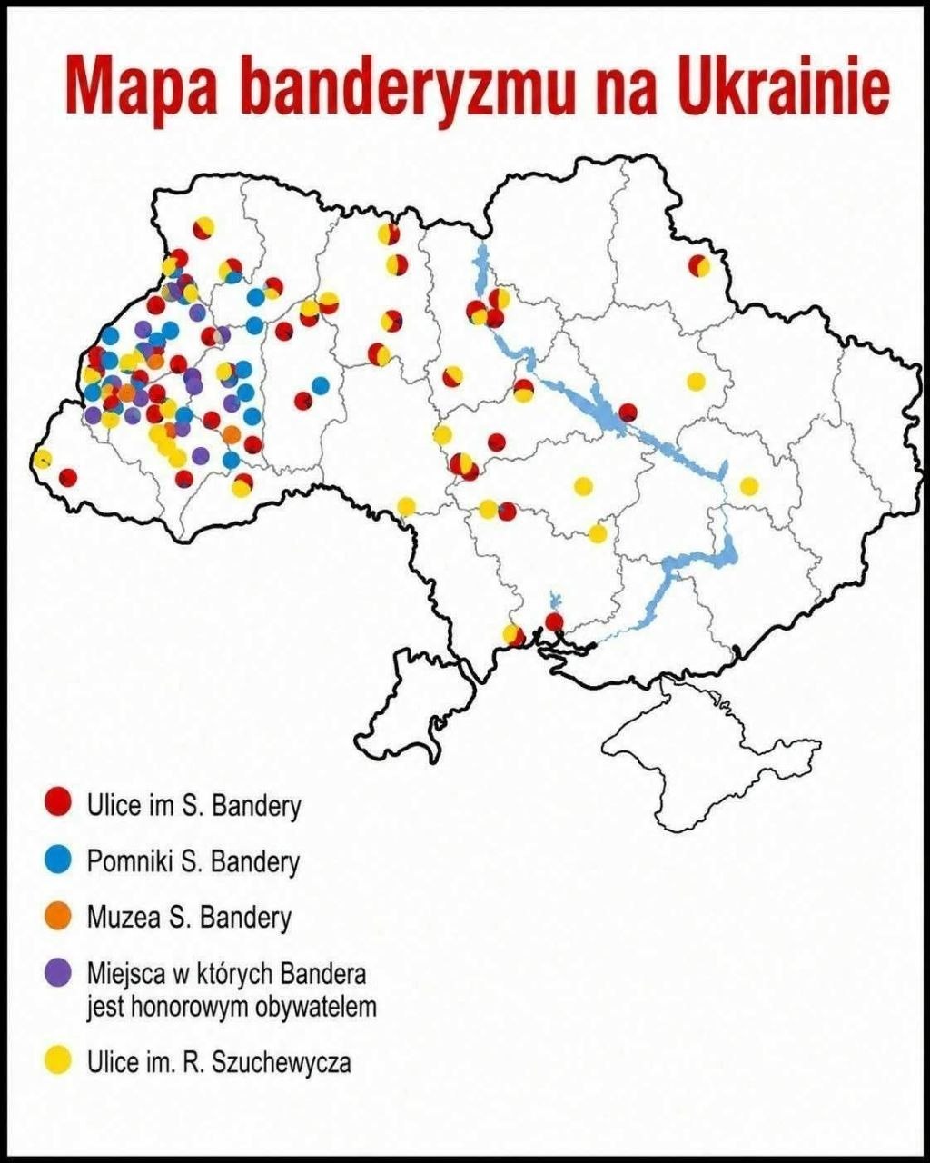 🇵🇱🇺🇦 Поляки нарисовали "карту бандеризации Украины"